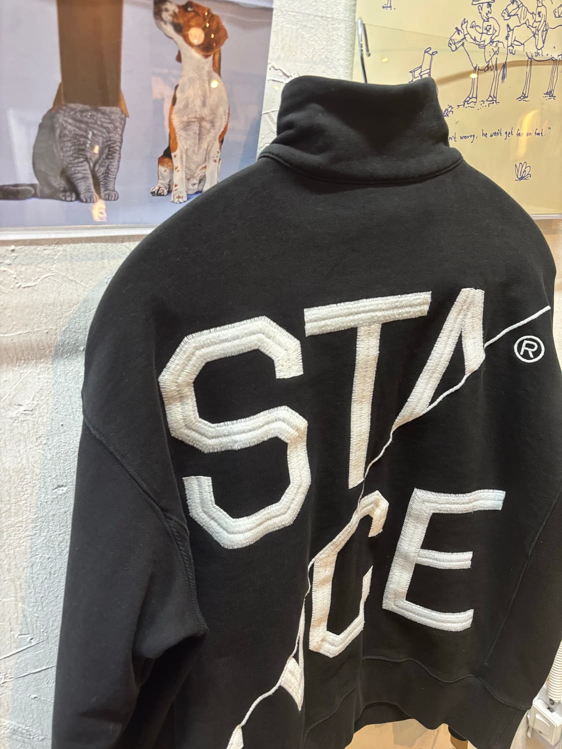 스텐스 서울 리버스위브 하프집업 스웻셔츠 상품이미지3