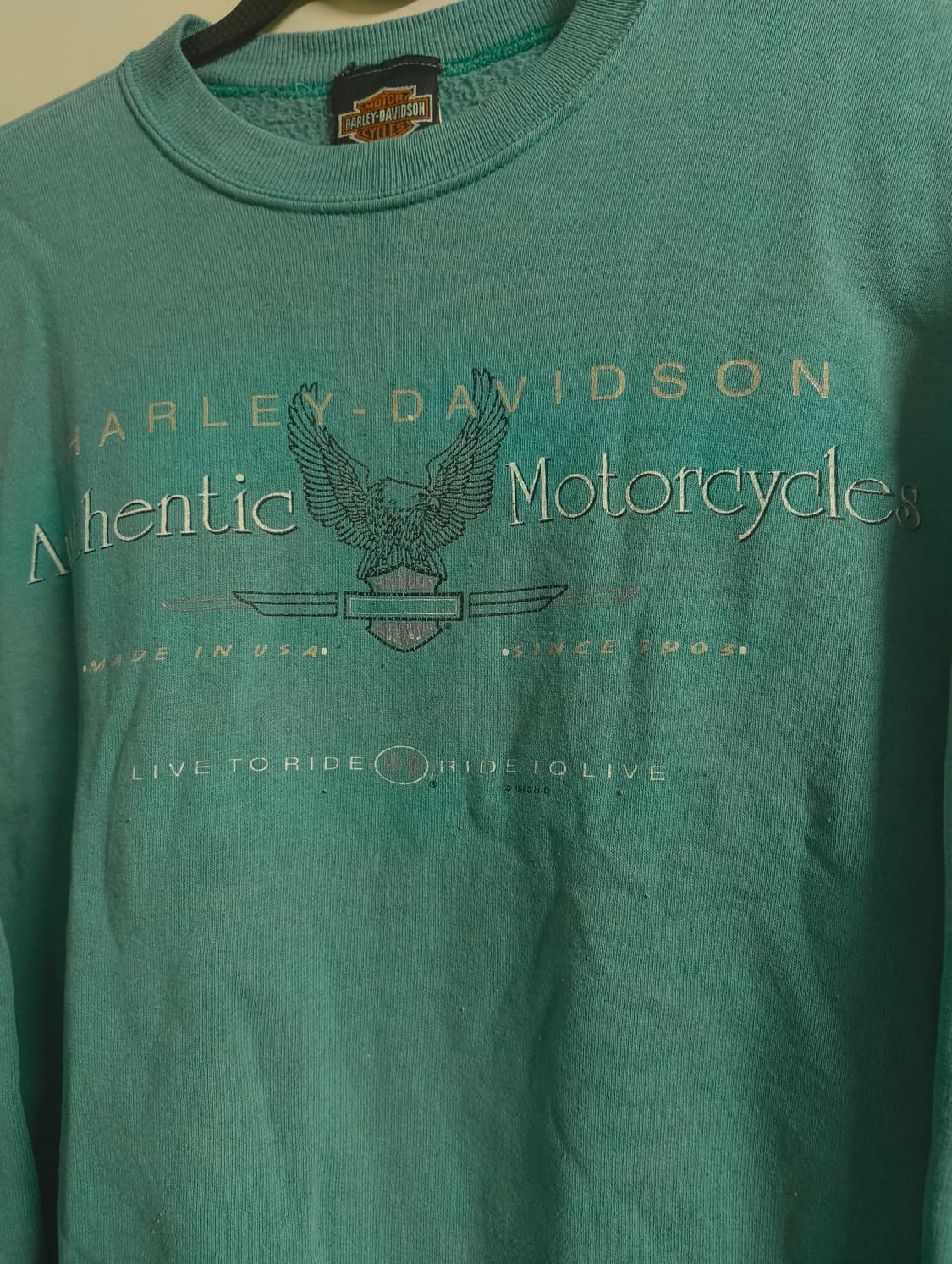 90s 할리데이비슨 스웻셔츠 민트 xl 상품이미지2