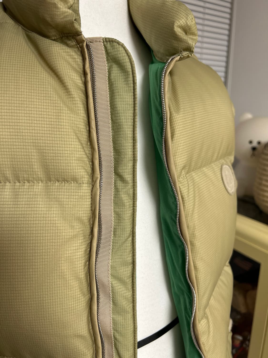 VISVIM 올드비즈빔 레더 믹스 패딩 조끼 L 상품이미지5