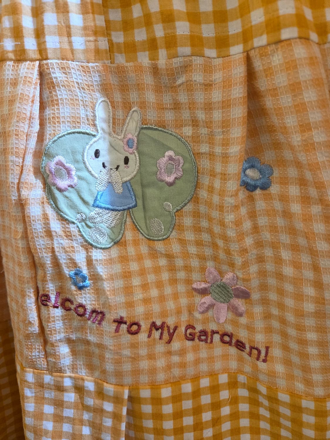 [MADE] 오렌지체크 캉캉 롱 패치스커트🤍 상품이미지3