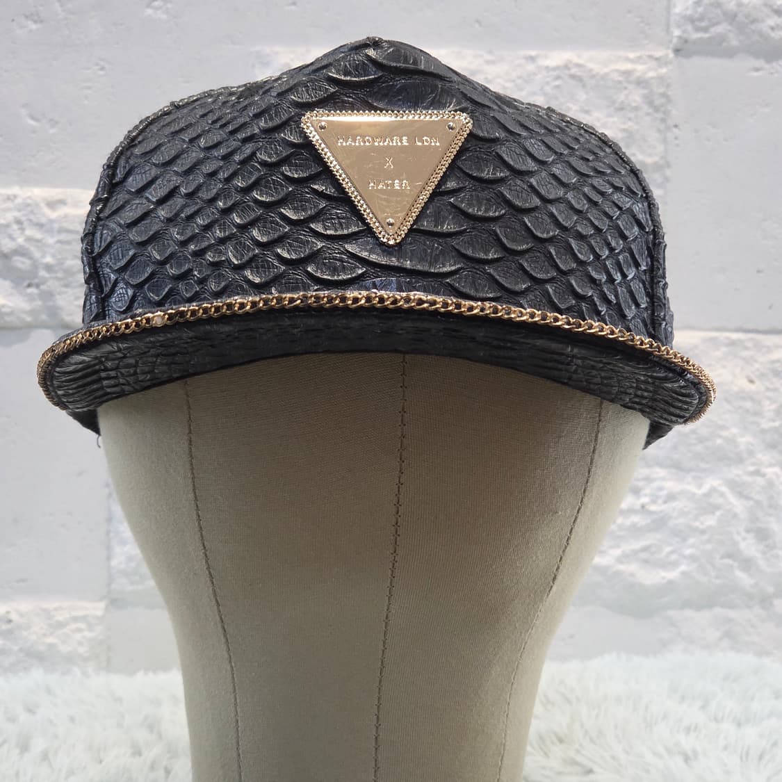 L7-3:헤이터 스냅백 하드웨어 런던 콜라보 블랙 크로커 캡 (56-59 상품이미지4