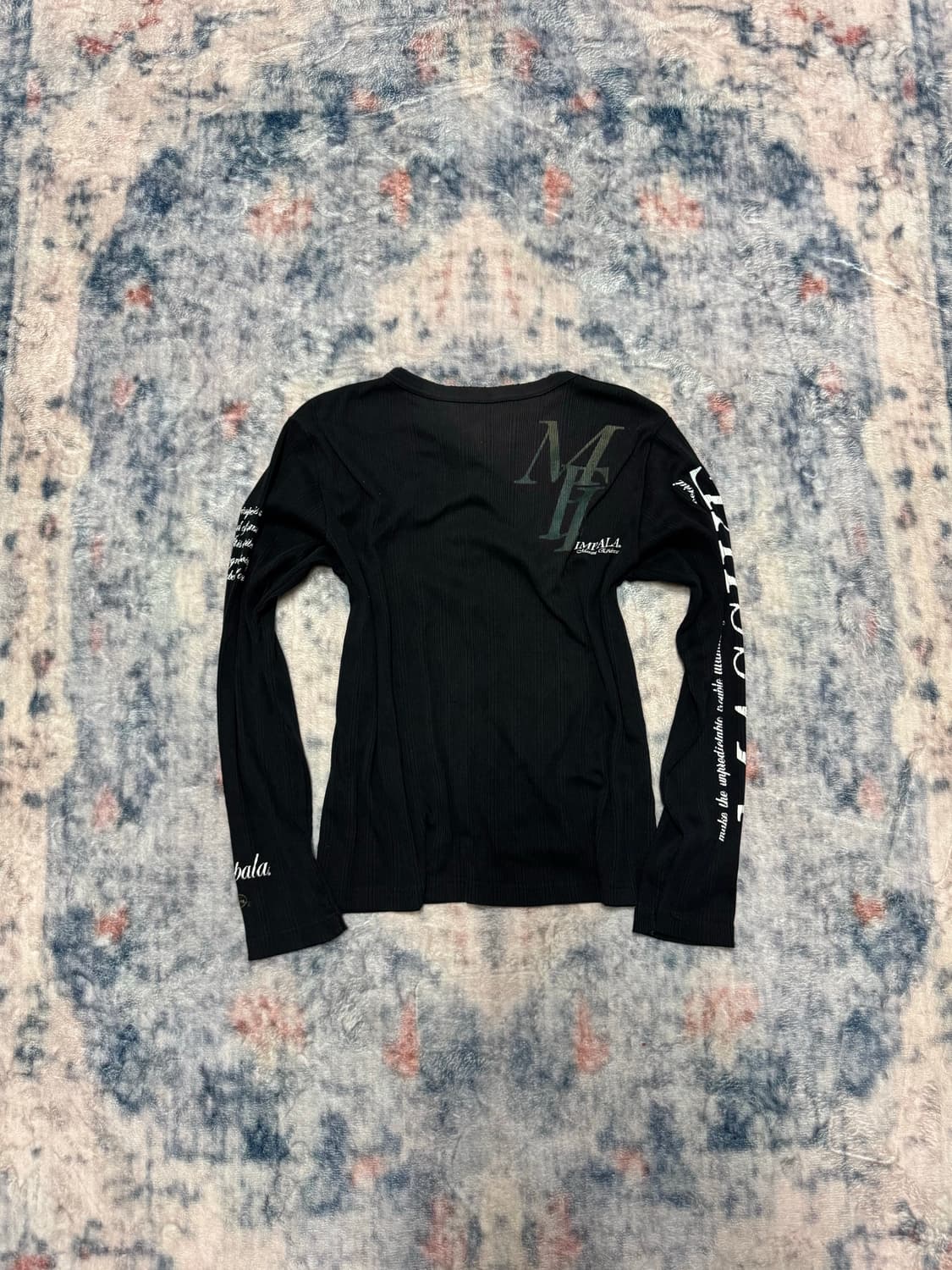 Impala 00s lettering ribbed cut sew 상품이미지7