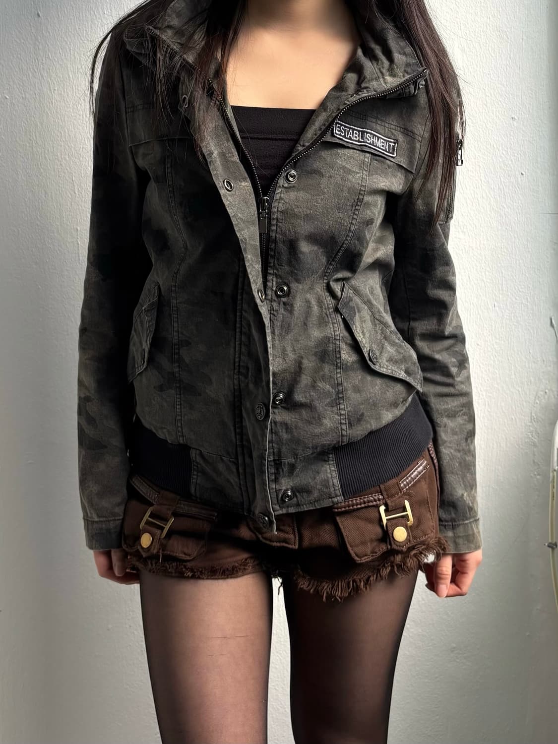 Vintage Camo High-Neck Jacket  상품이미지1