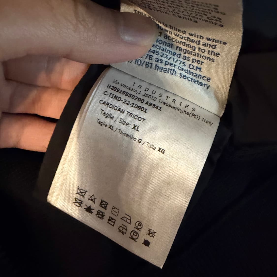 {신형/XL} 몽클레어 김현우 니트 울 패딩 블랙 상품이미지7