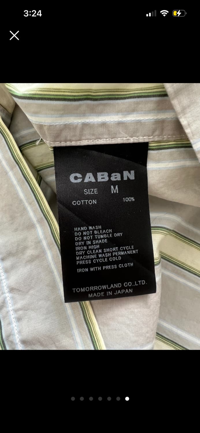 일본 CABAN 스트라이프 셔츠 M 상품이미지7
