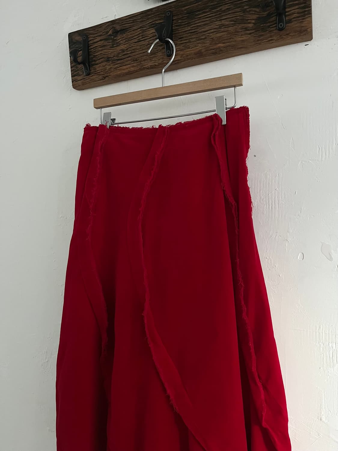 Comme des Garcons 꼼데가르송 레드 러플 스커트 상품이미지3