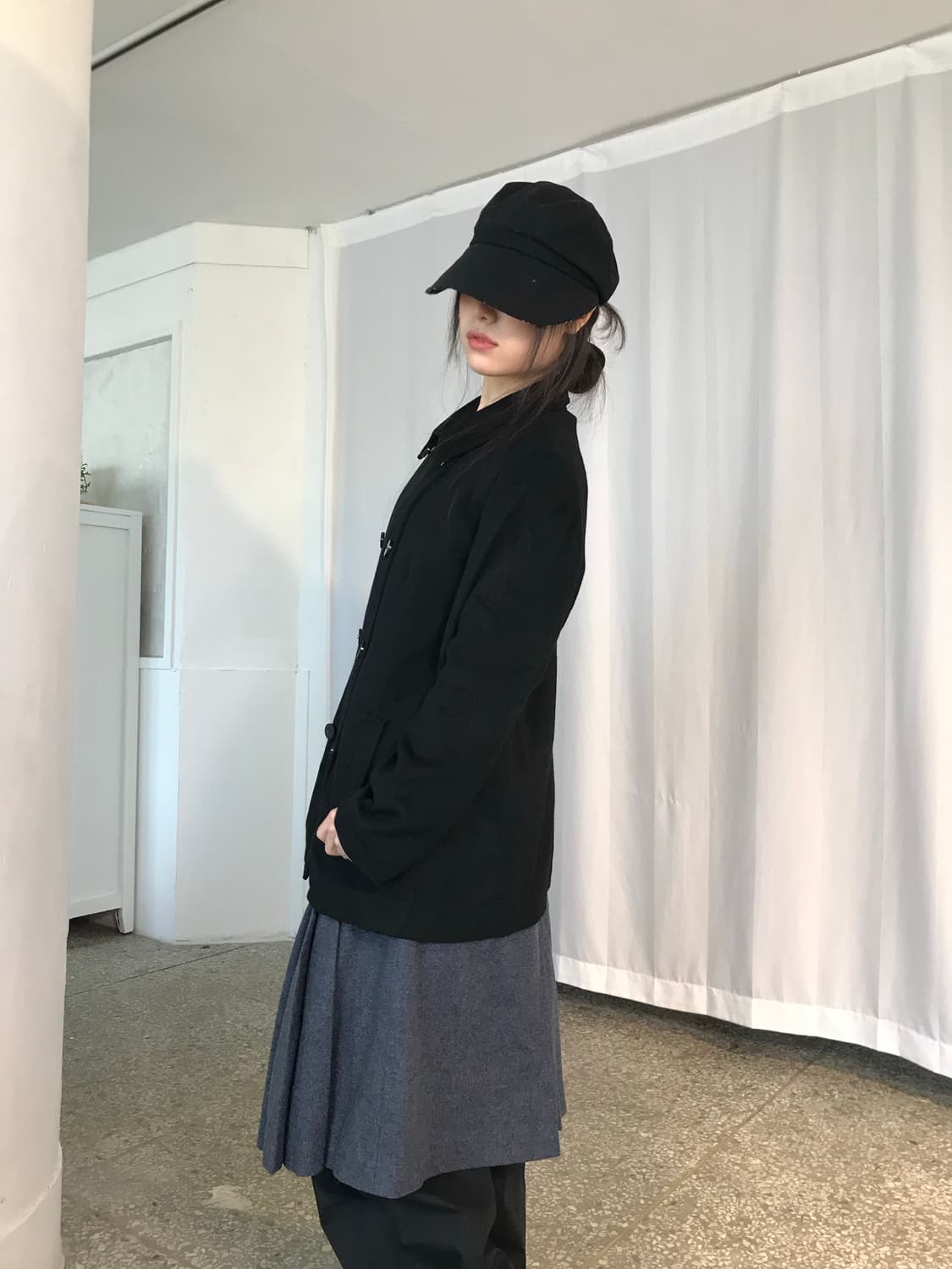 캐시미어  블랜드 더블 코트 상품이미지6