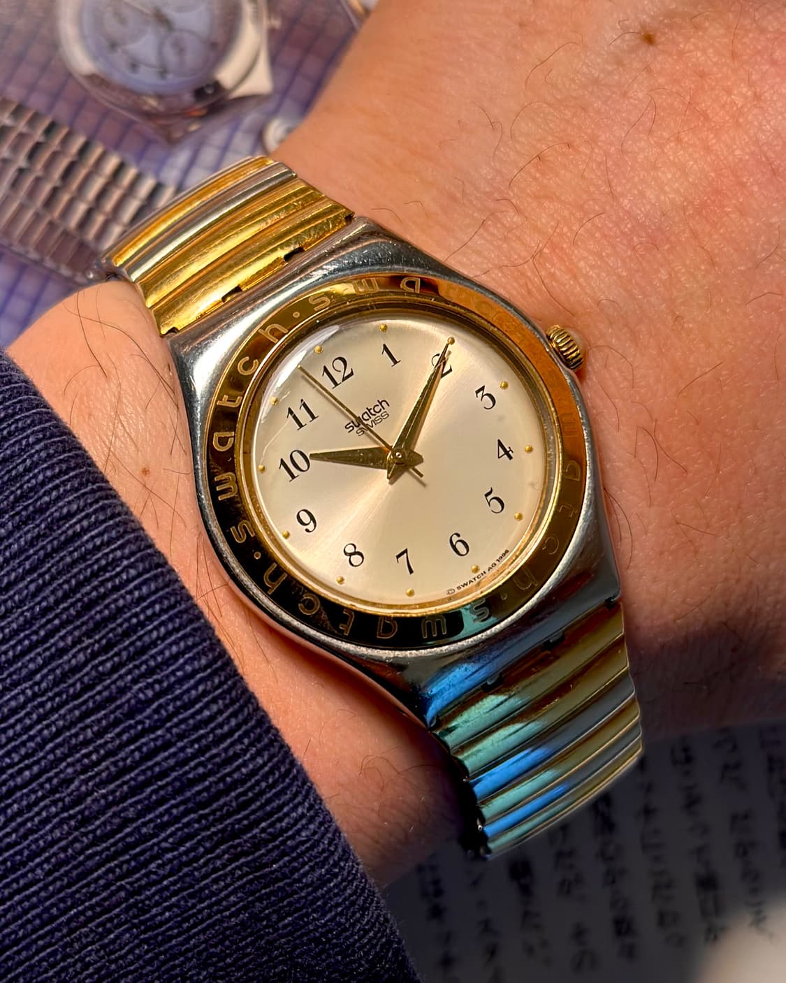 96년판) 빈티지 스와치 골드익스팬션 스트랩 Tonality 상품이미지1
