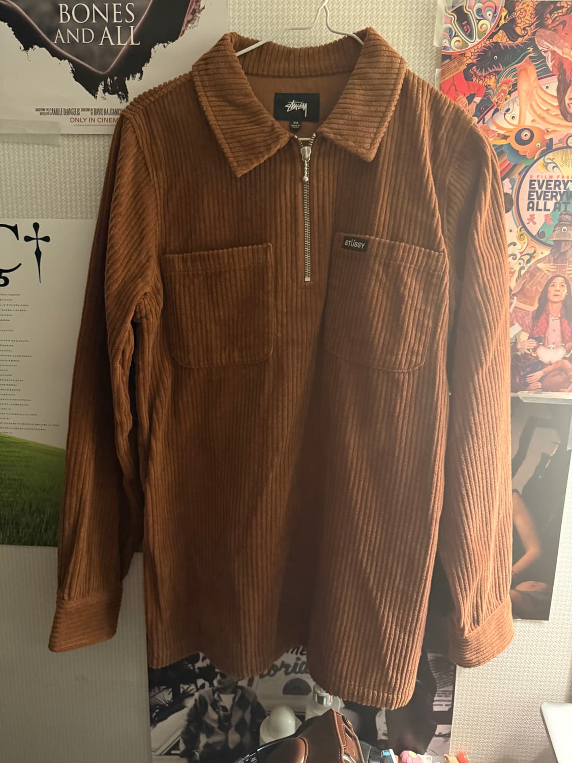 스투시 브라운 코듀로이 하프집업 상품이미지3