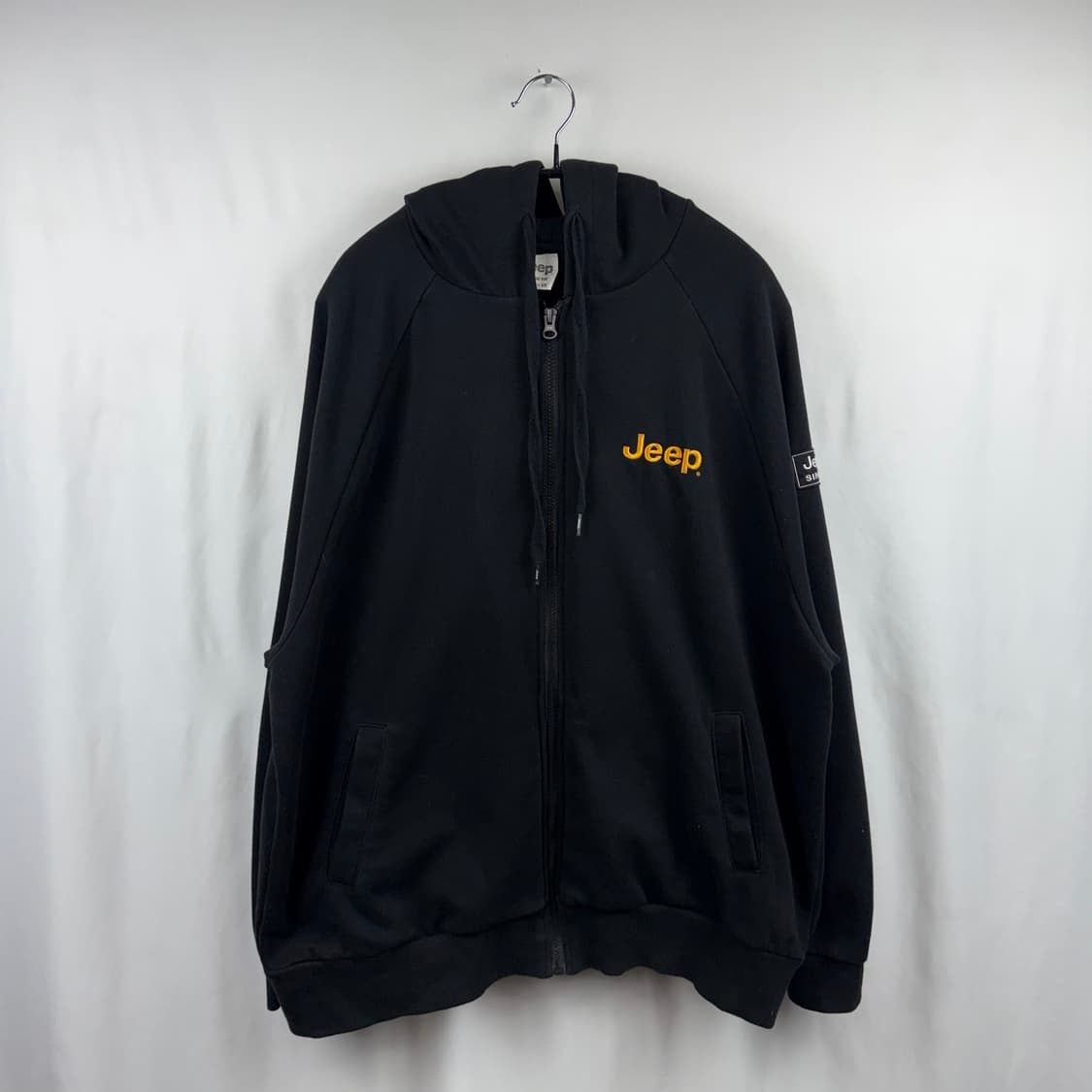 (2XL) JEEP 자수로고 후드집업 블랙 상품이미지2