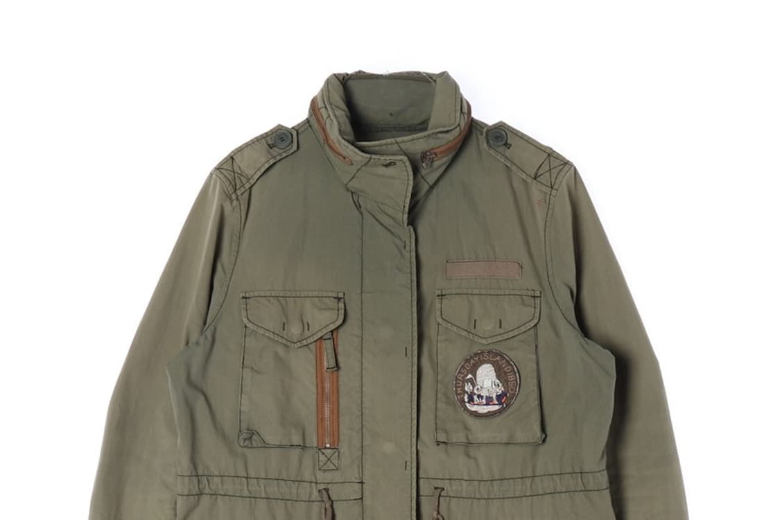 써스데이아일랜드 빈티지 밀리터리 야상 자켓 S 상품이미지4
