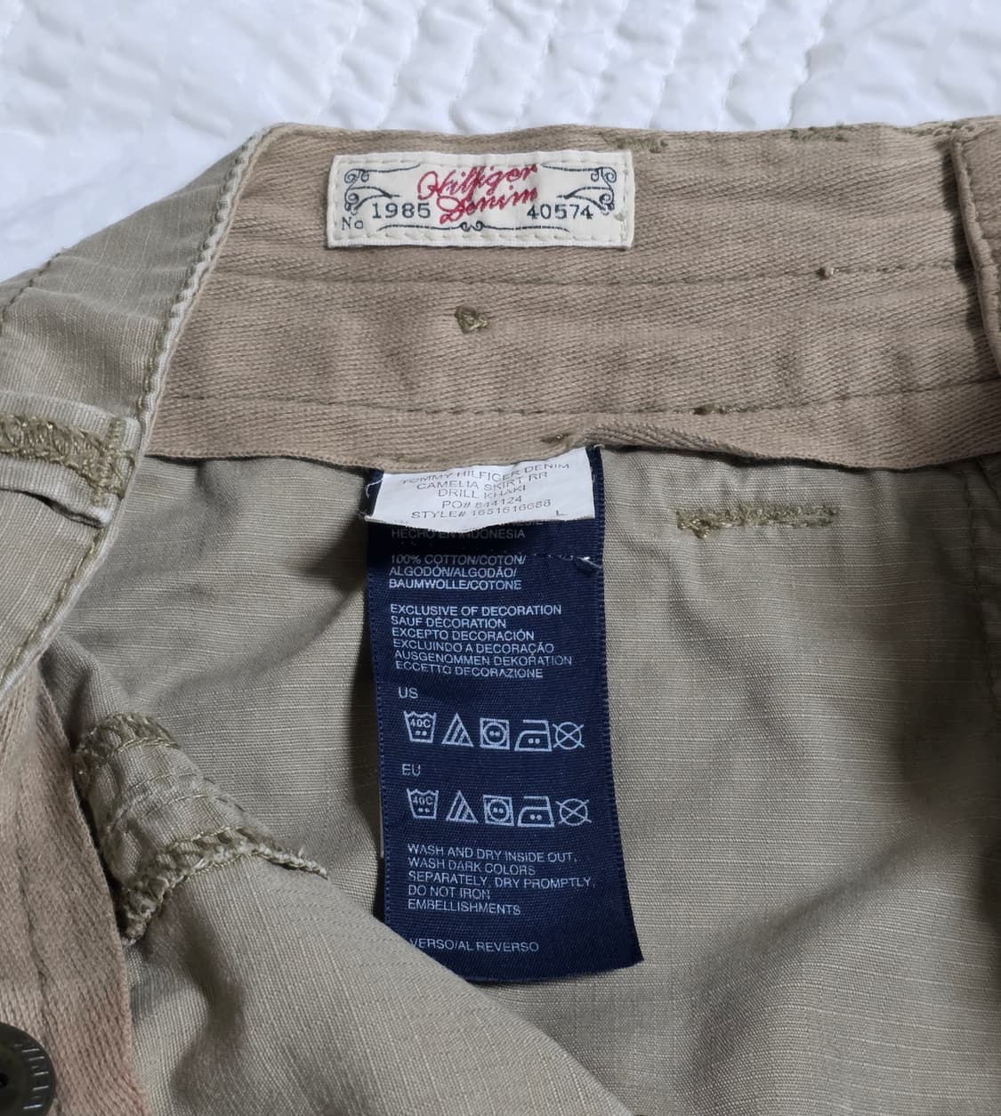 빈티지 타미힐피거 카고 스커트 상품이미지2