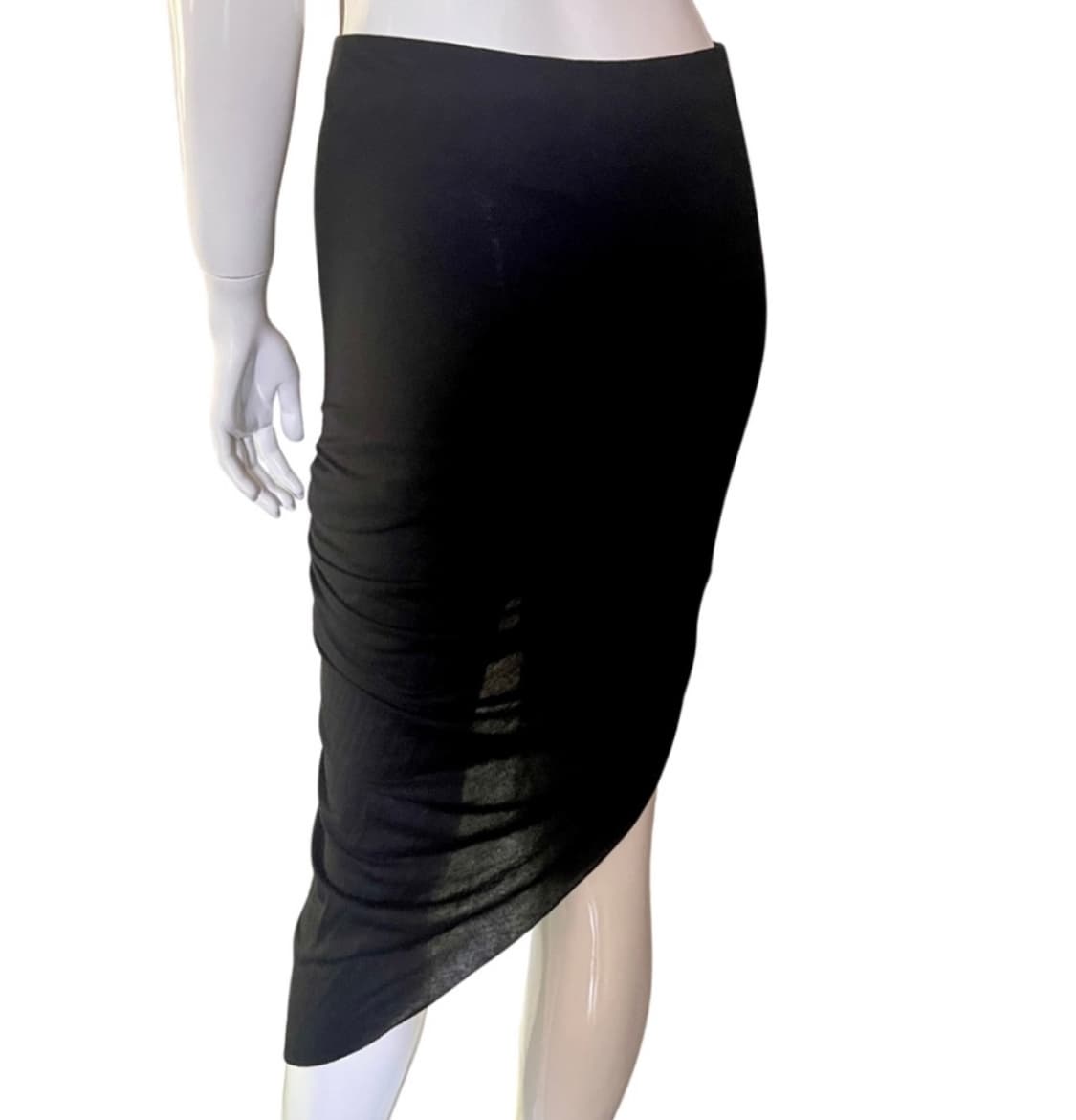 헬무트랭 kinetic jersy asymmetrical skirt 상품이미지5