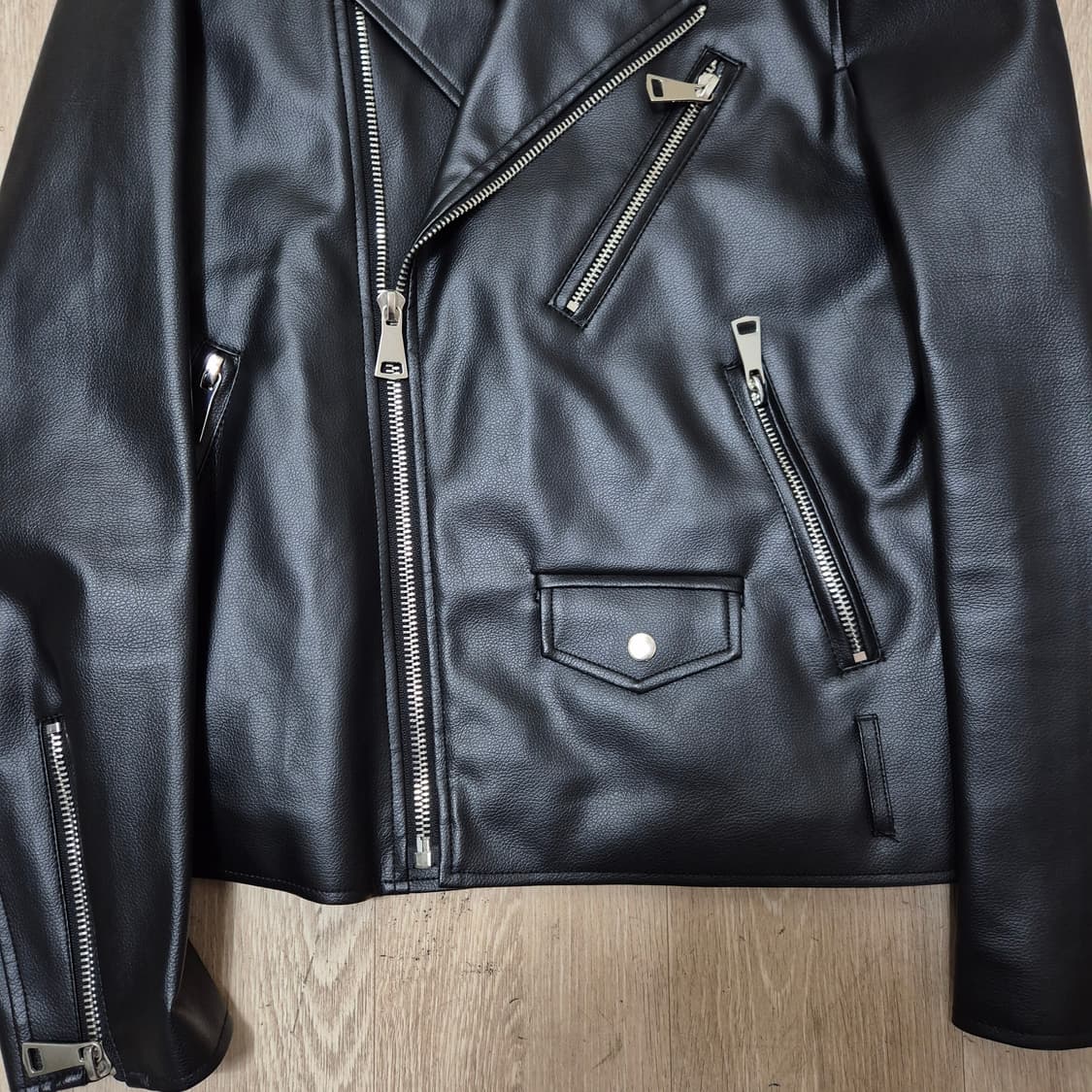 Y브랜드 남성 클래식 더블 라이더 가죽자켓 L(100) 상품이미지3