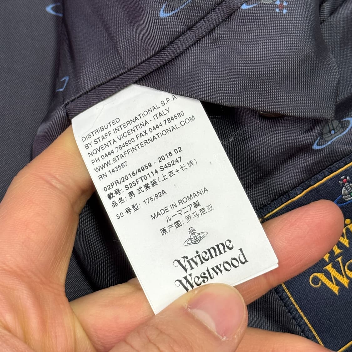 비비안웨스트우드 원버튼 글렌체크 자켓 50 상품이미지7