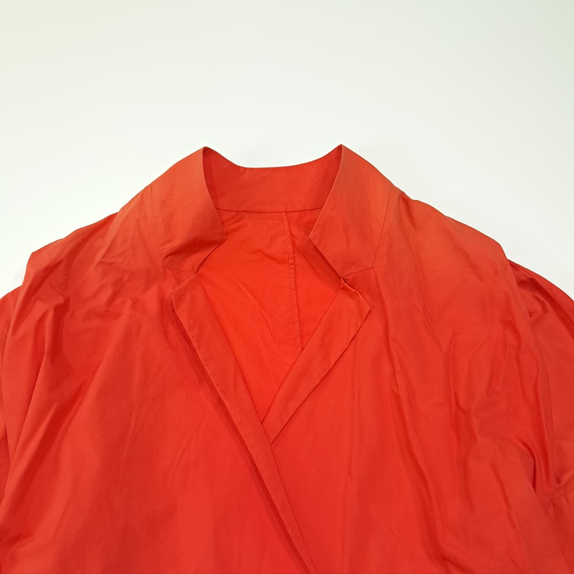 CL639 L 질샌더 90s 코튼 랩벨트 오렌지레드 로브 자켓 아우터 상품이미지2