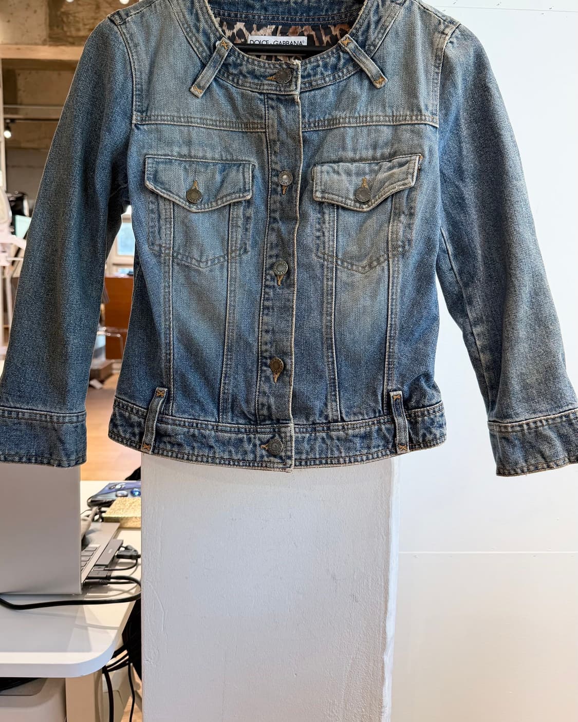 돌체앤가바나 데님 00s 크롭 자켓  상품이미지6