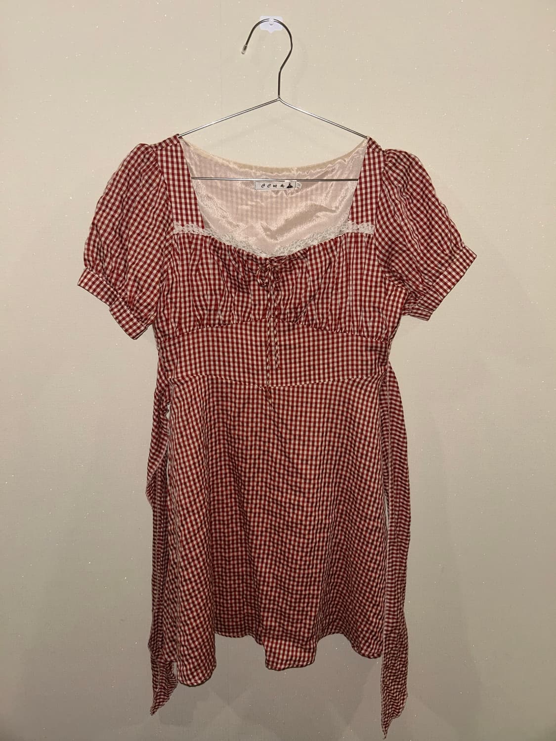 빈티지 옷 벼룩 할인 여성 원피스 모음 모리 버버리 체크 하이틴 니트 상품이미지7