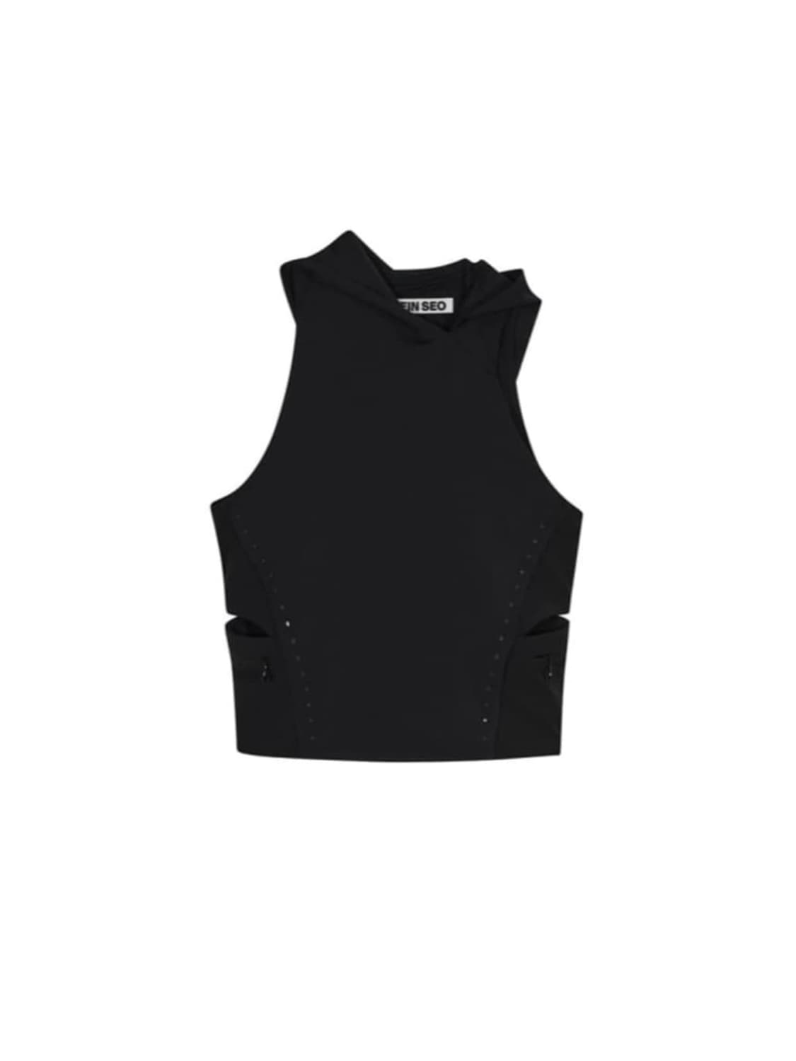 HYEINSEO hooded sleeveless black 상품이미지3