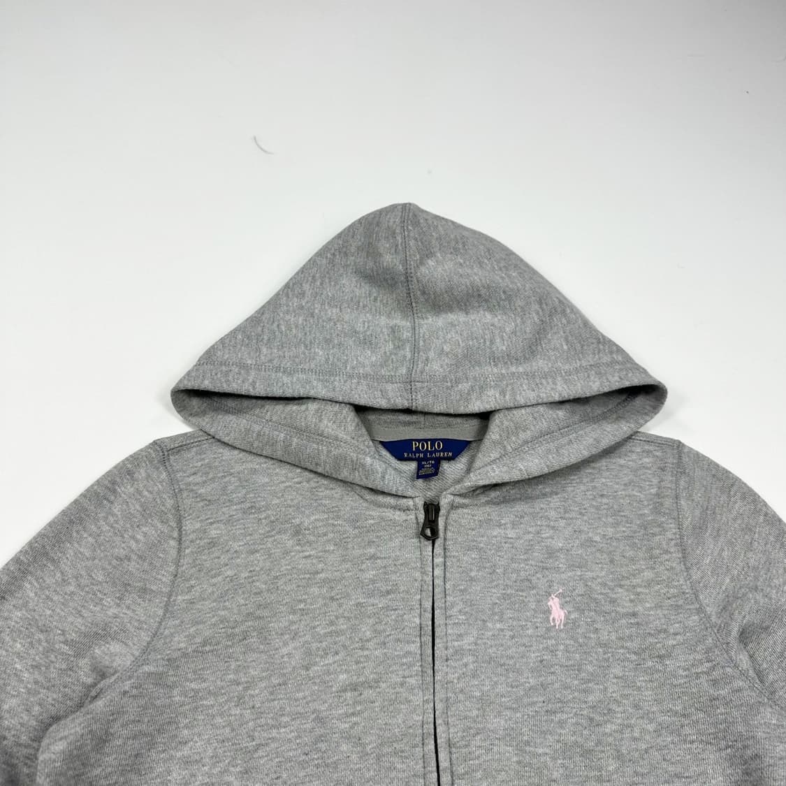 폴로 랄프로렌 포니 걸즈 그레이 후드집업 (실측 XS 여성추천) 상품이미지1