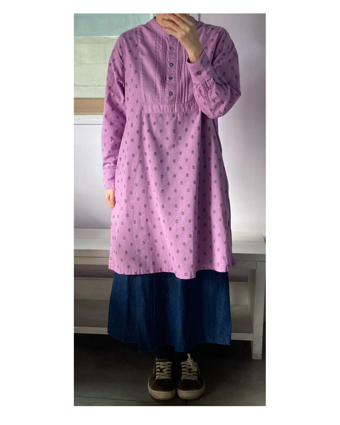 일본빈티지) 라벤더 튜닉 원피스  상품이미지5