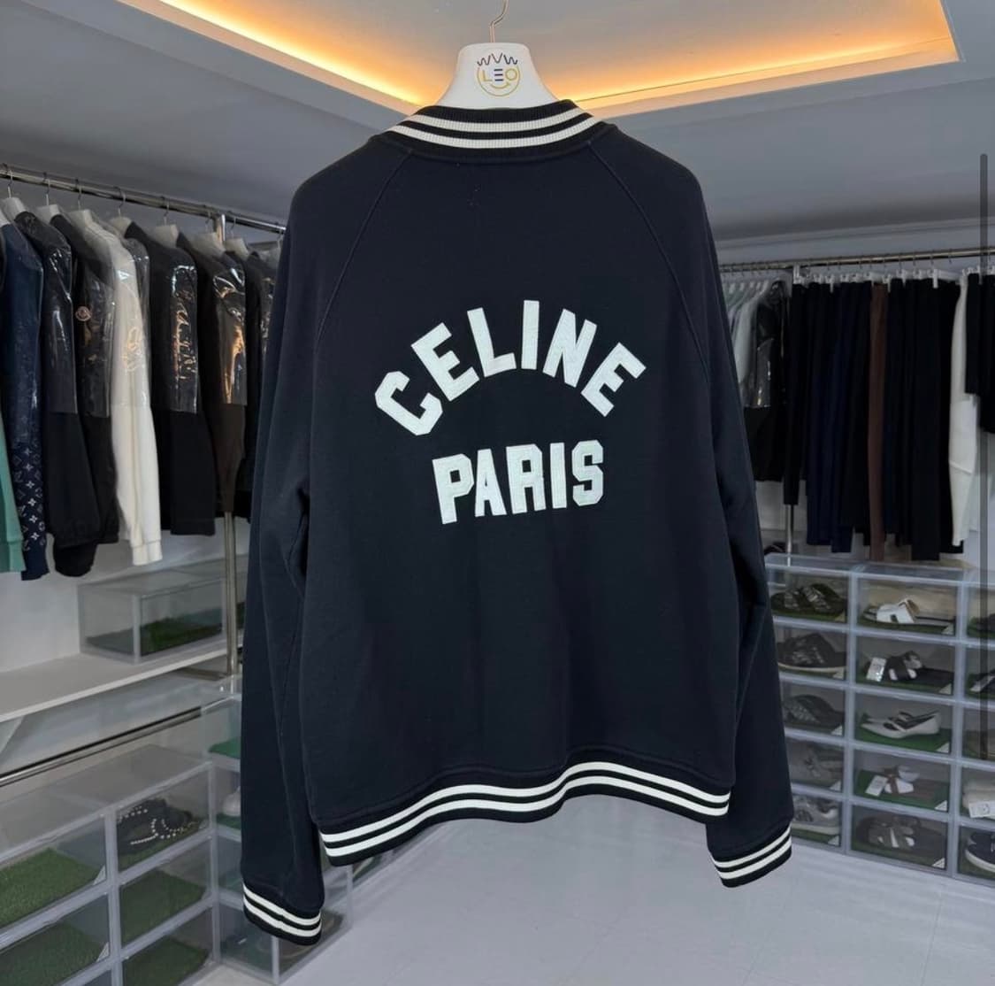 [리오브전포점] 셀린느 테디 백로고 컬리지 바시티 자켓 상품이미지2