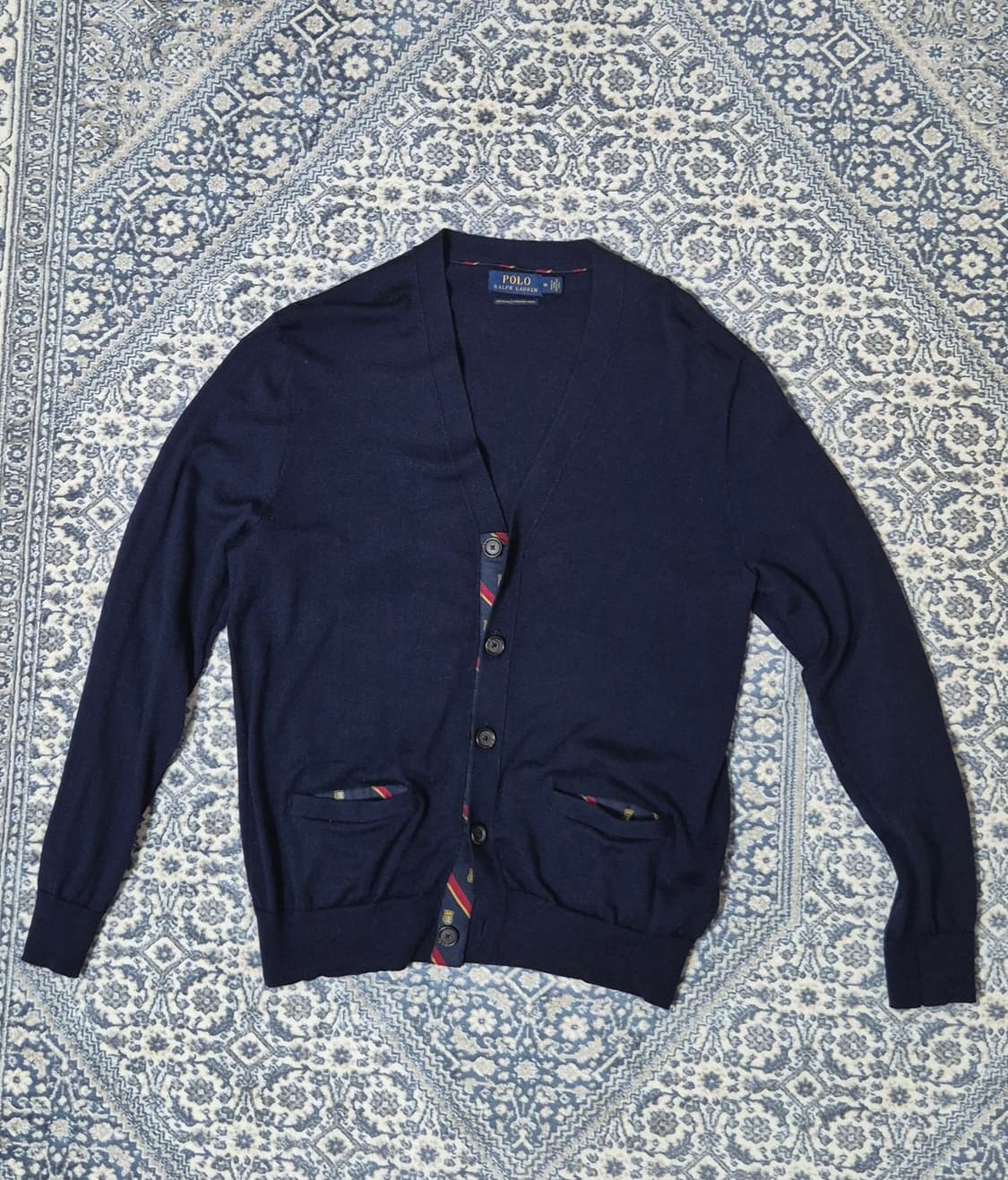 폴로 랄프로렌 메리노울 네이비 가디건 (M) 상품이미지1