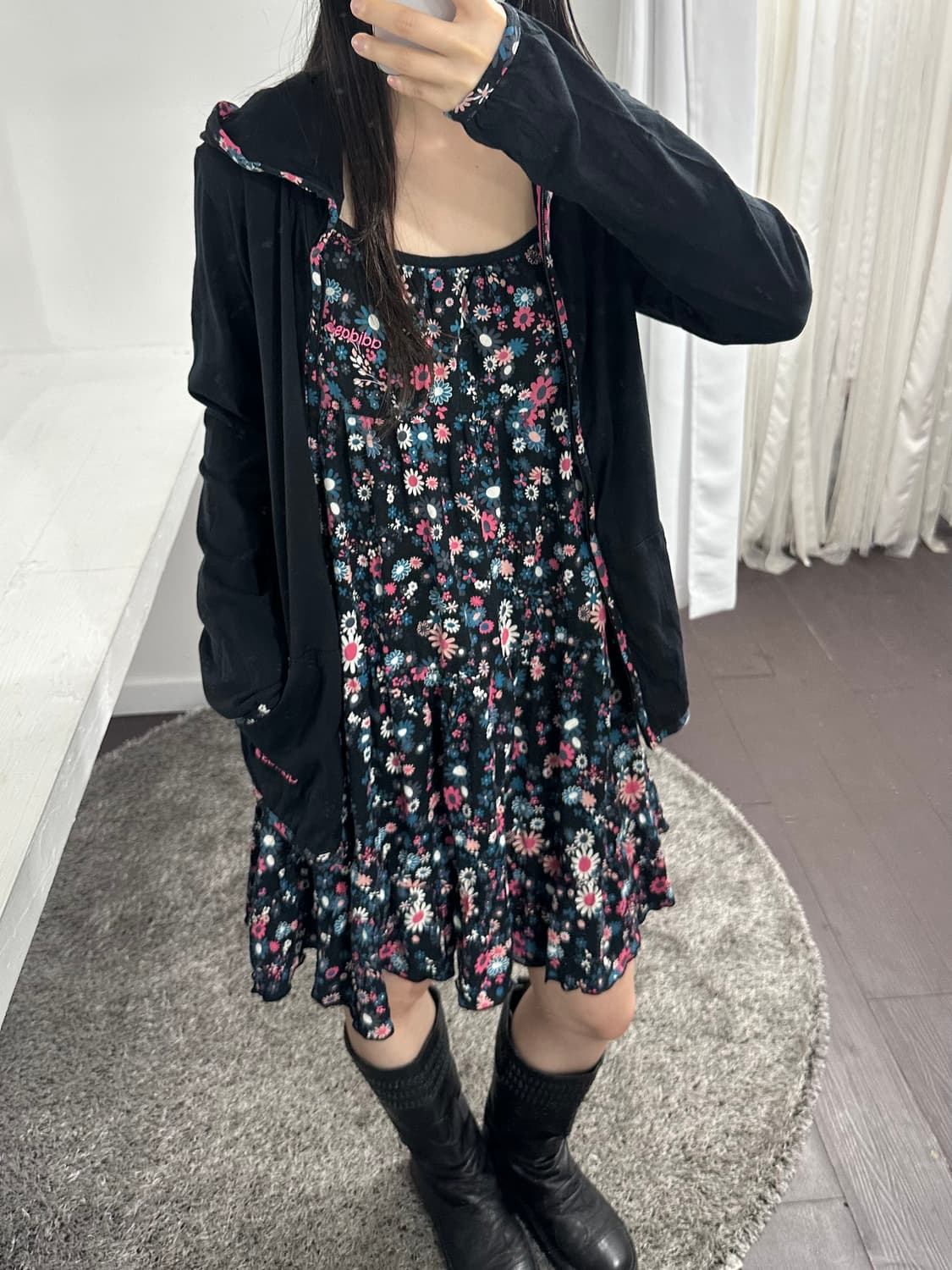adidas neo flower point hood zipup 상품이미지4