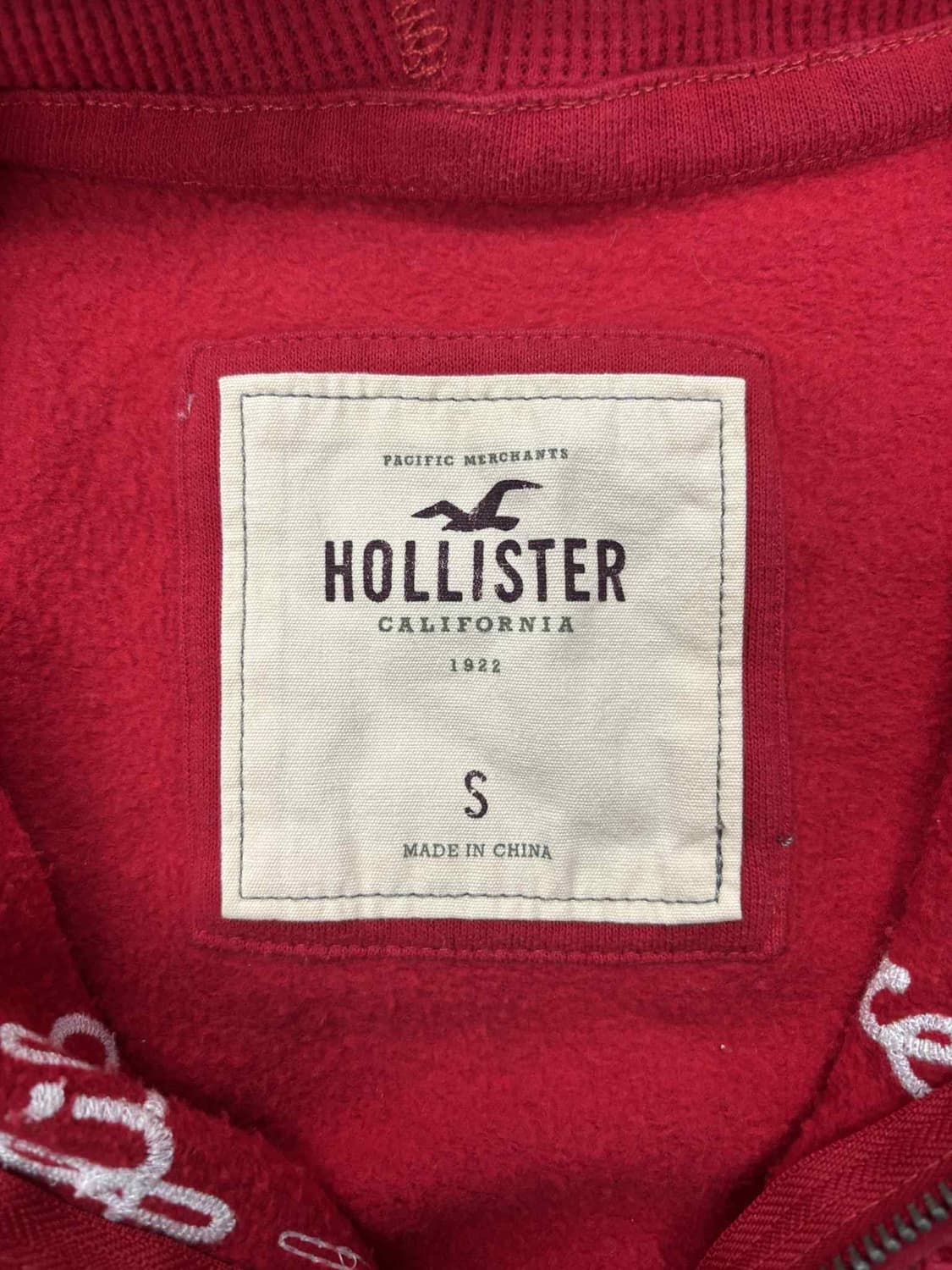 홀리스터 y2k 여리핏 레드 걸즈 후드집업 희귀져지(S) 상품이미지4