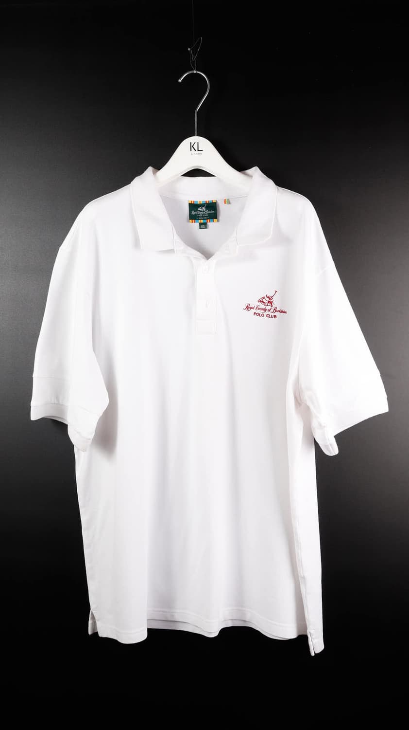 폴로클럽 흰색 반팔 카라티 상품이미지1