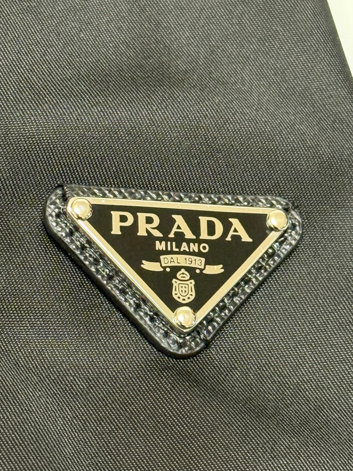 프라다 리아일론 개버딘 타이 블랙 상품이미지3