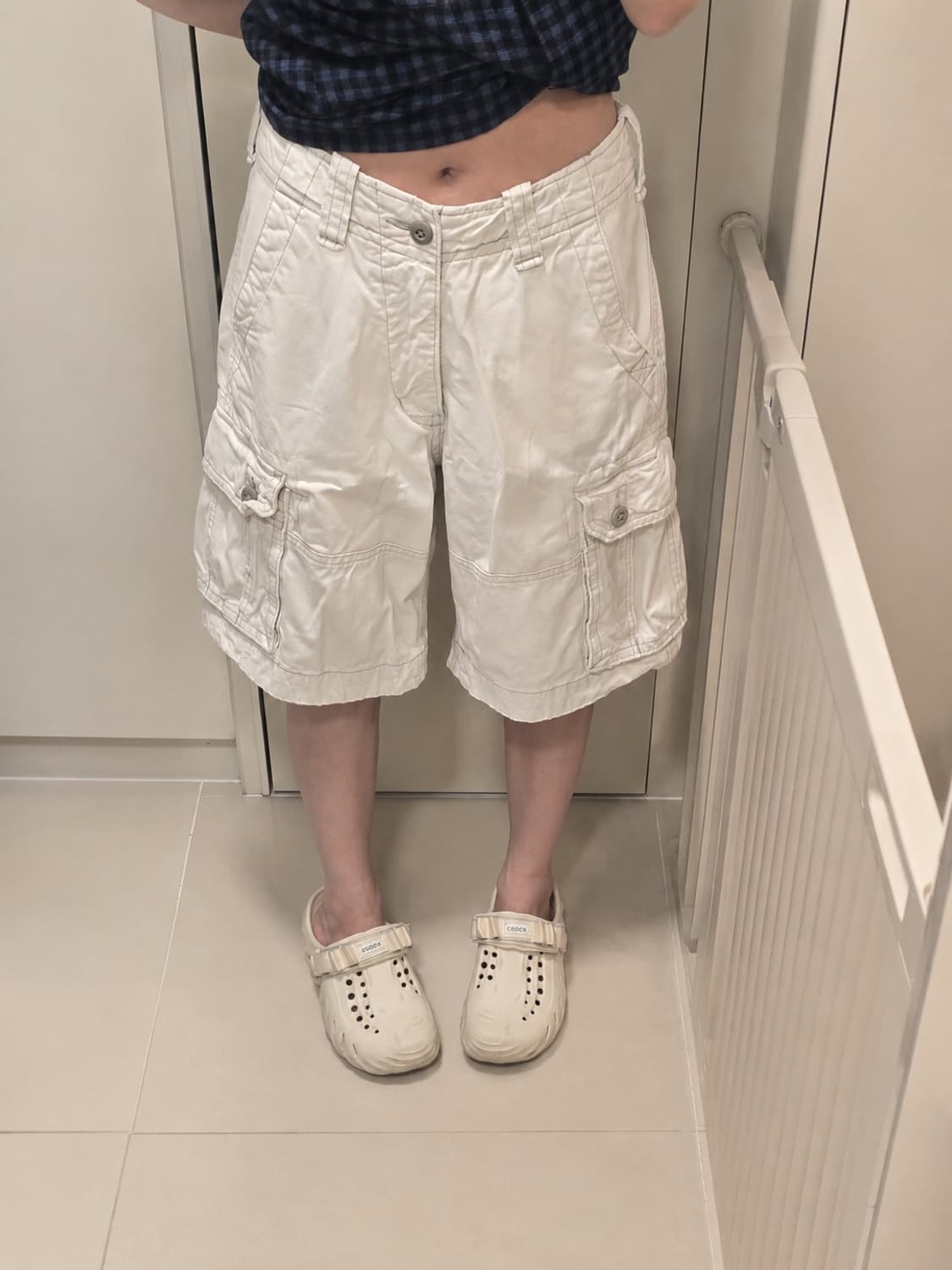 홀리스터 빈티지 아이보리 카고 버뮤다 팬츠 상품이미지8