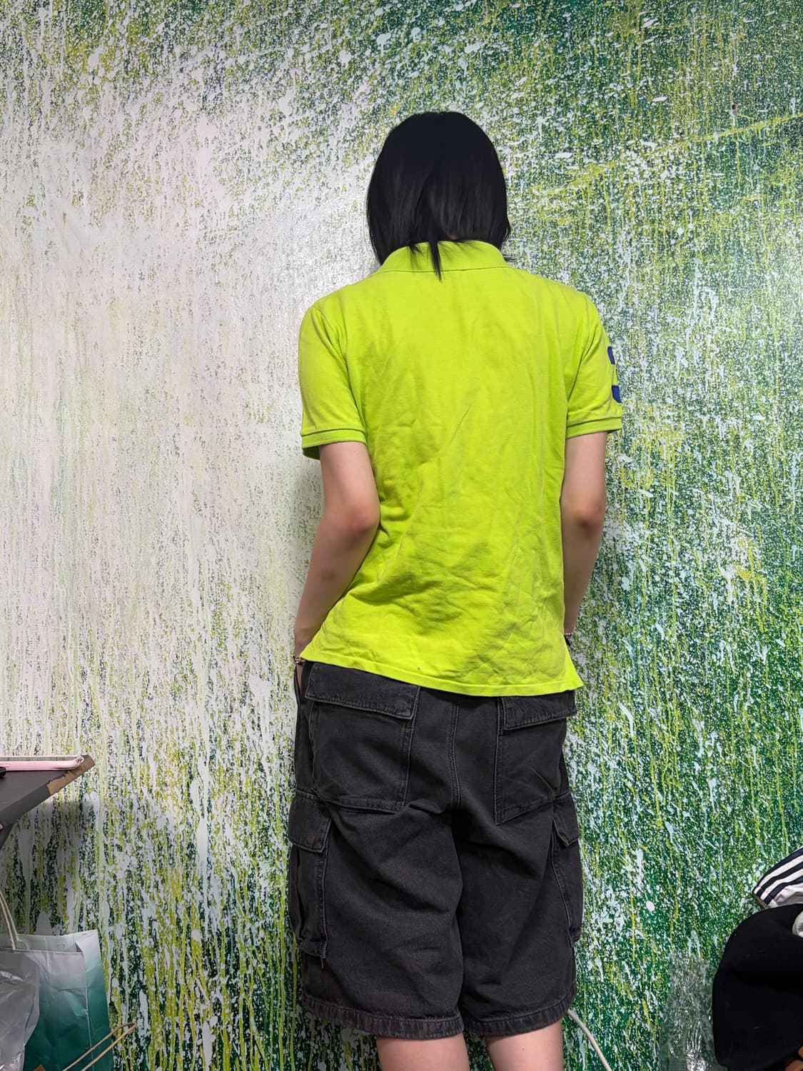 폴로 빅포니 치프키프 형광 딱붙 반팔 카라 티셔츠 키즈 L 상품이미지4
