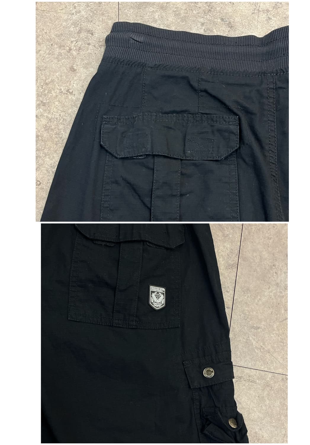 빈티지 밴딩 카고 하프 팬츠 블랙 #csz3565 상품이미지9