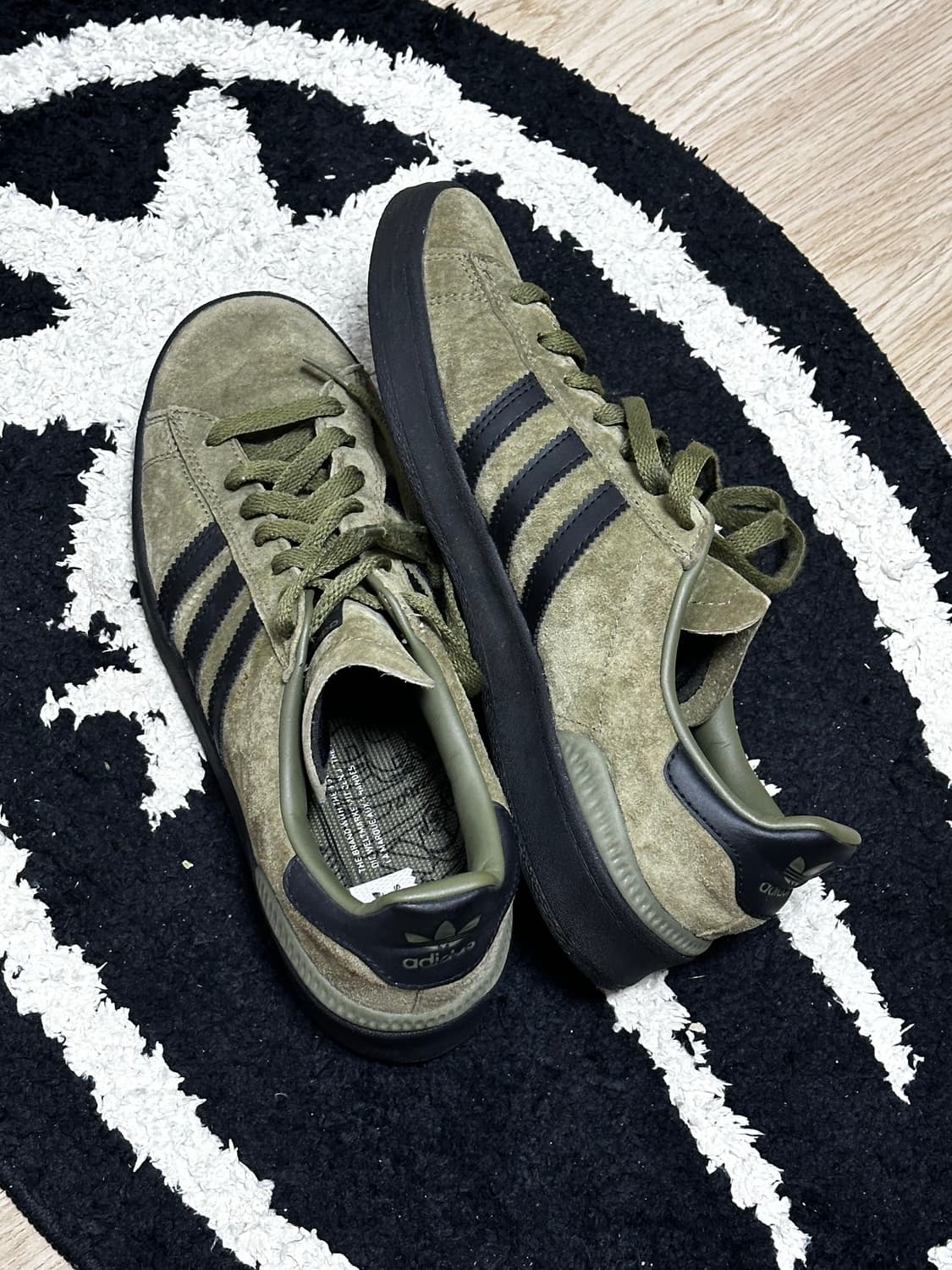 아디다스 캠퍼스 스웨이드 카키 275 상품이미지1