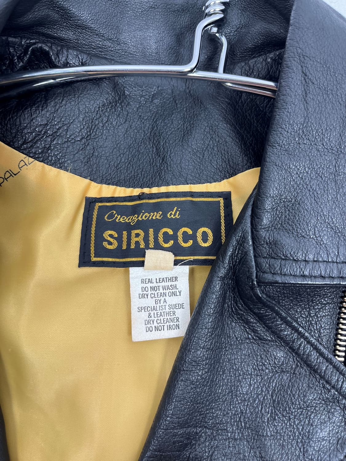 Vintage 리얼레더 크롭 라이더 자켓 상품이미지4