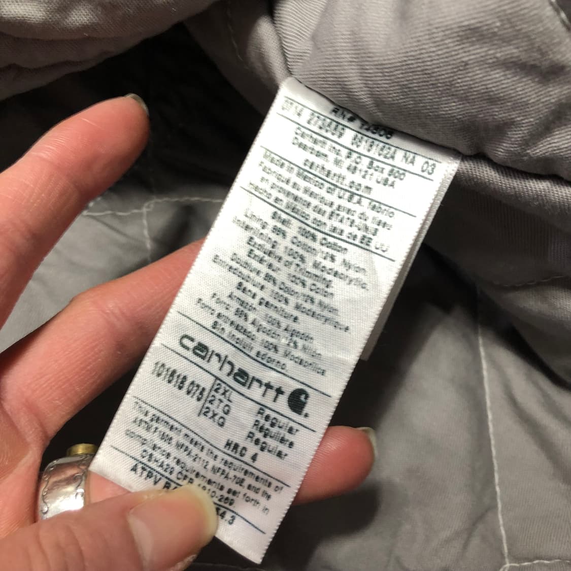 칼하트 FR 워크자켓 그레이  상품이미지8