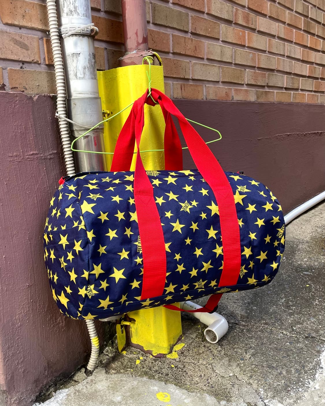 Yellow Star Navy Boston Bag 상품이미지1