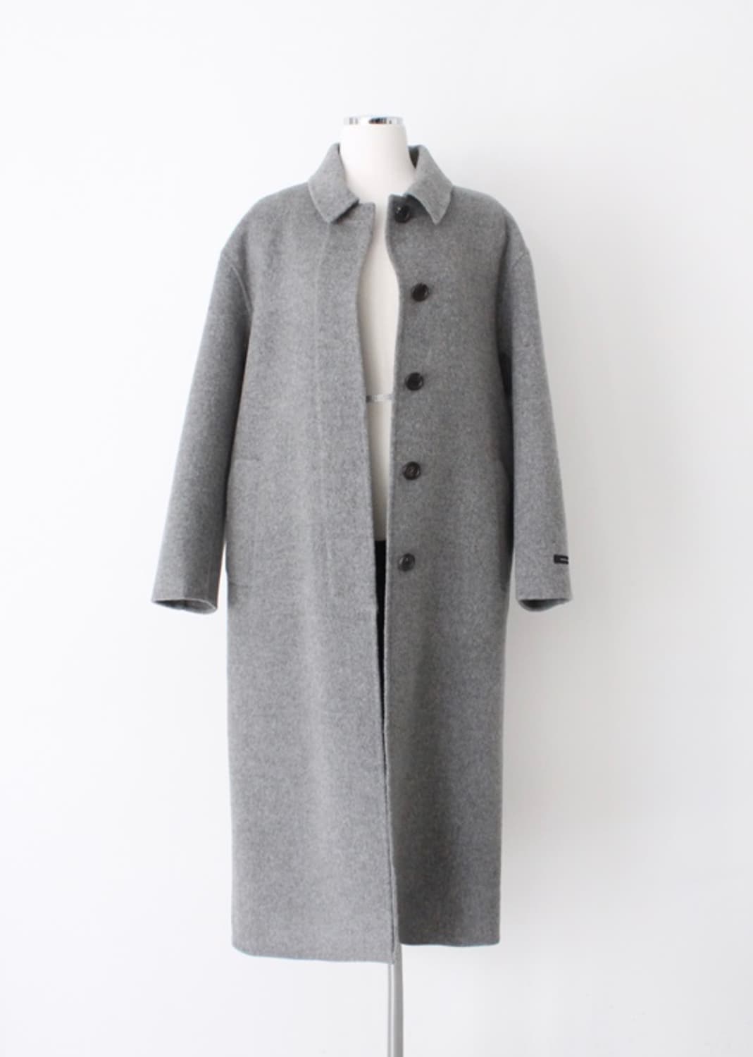 그랩 울 싱글코트 여성free 상품이미지3