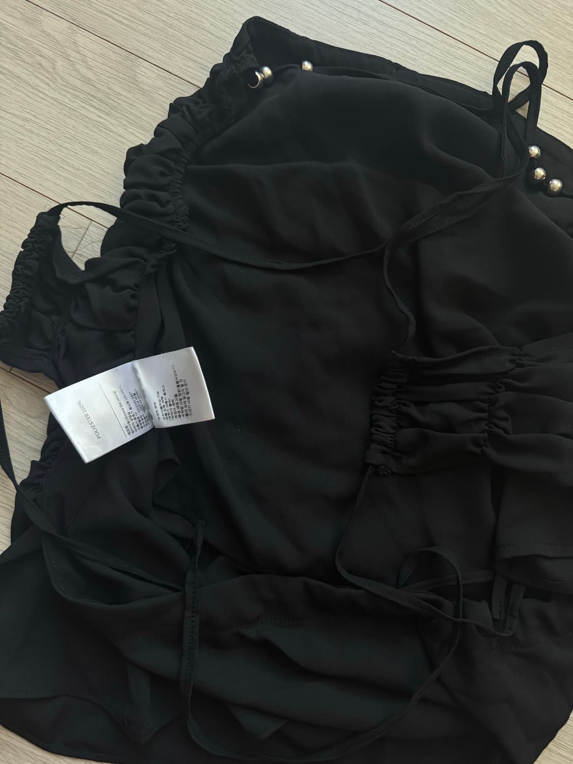 김미더영 블랙 홀터탑 상품이미지3