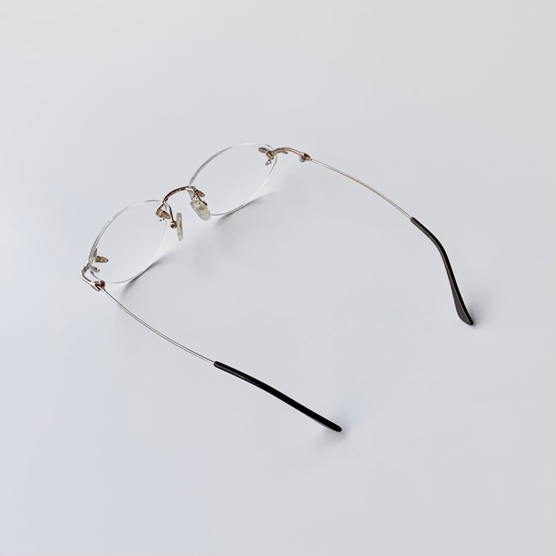 804 데드스탁 픽키 큐빅 무테 오벌 라운드 빈티지안경 상품이미지5