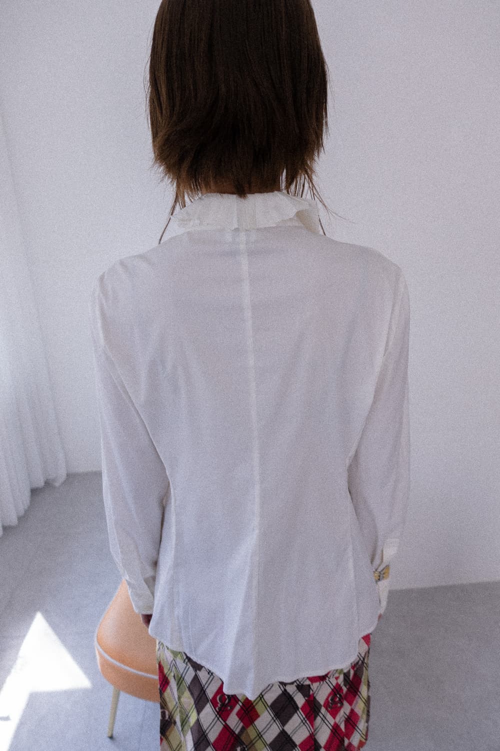 Armani Collezioni rose bud pleats shirts 상품이미지4