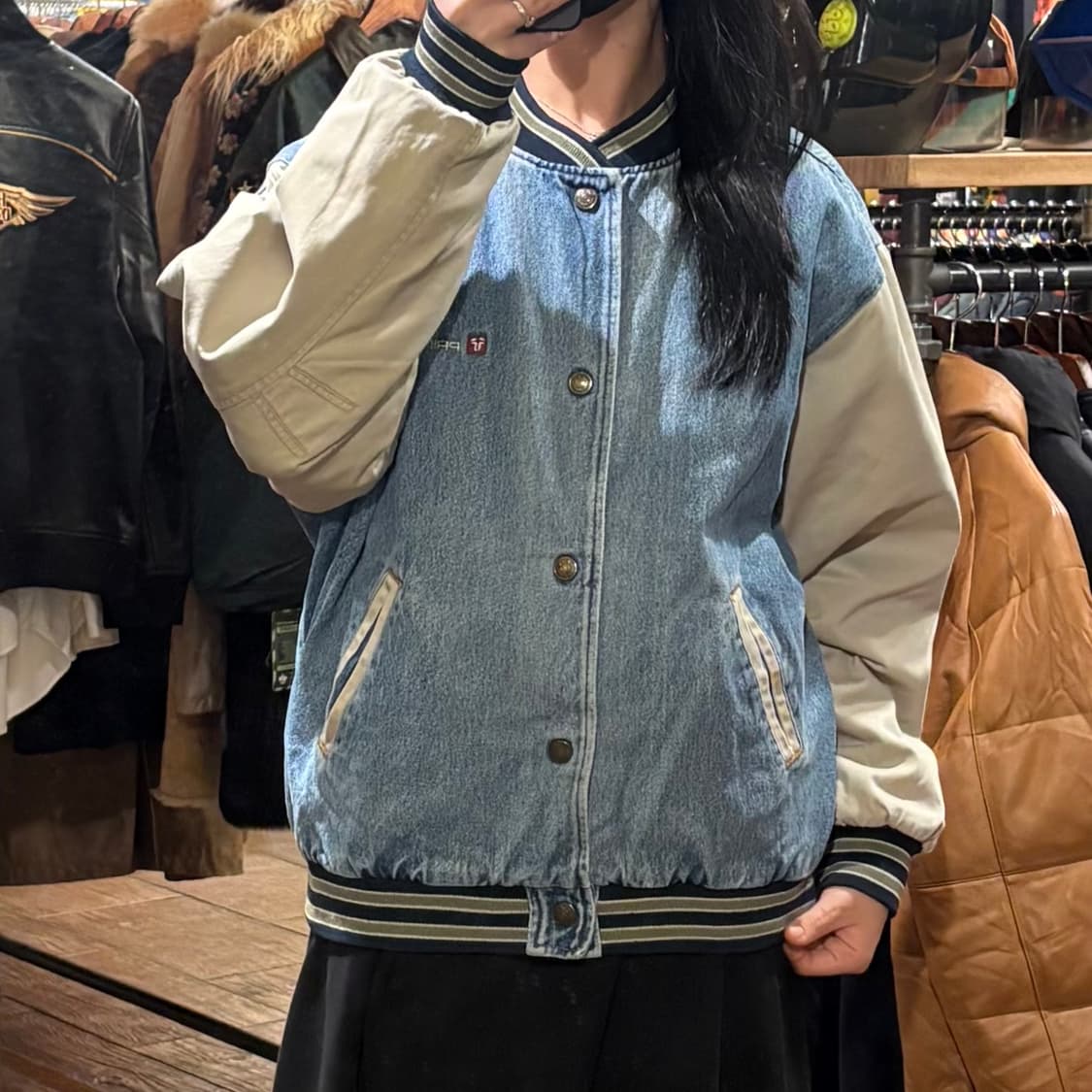 [HI] VTG 데님바시티자켓 연청 상품이미지2