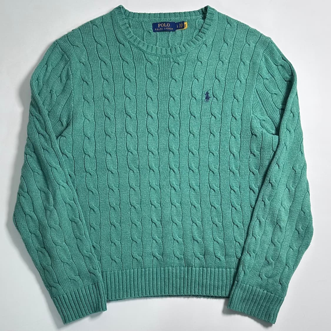 폴로 랄프로렌 피스타치오 케이블 니트 상품이미지1