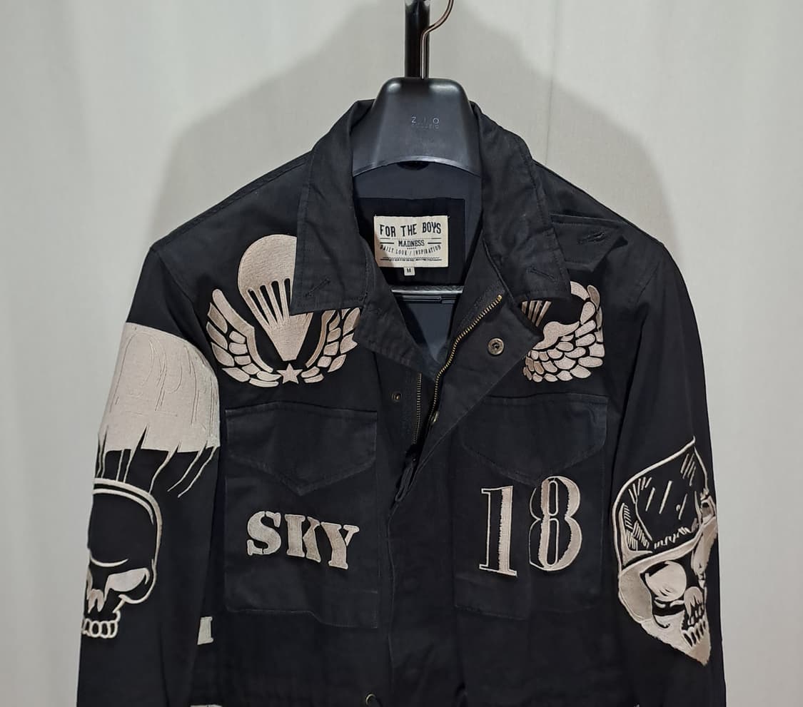 (택포) 더매드니스 자수 야상 자켓 100-105 B124 상품이미지2