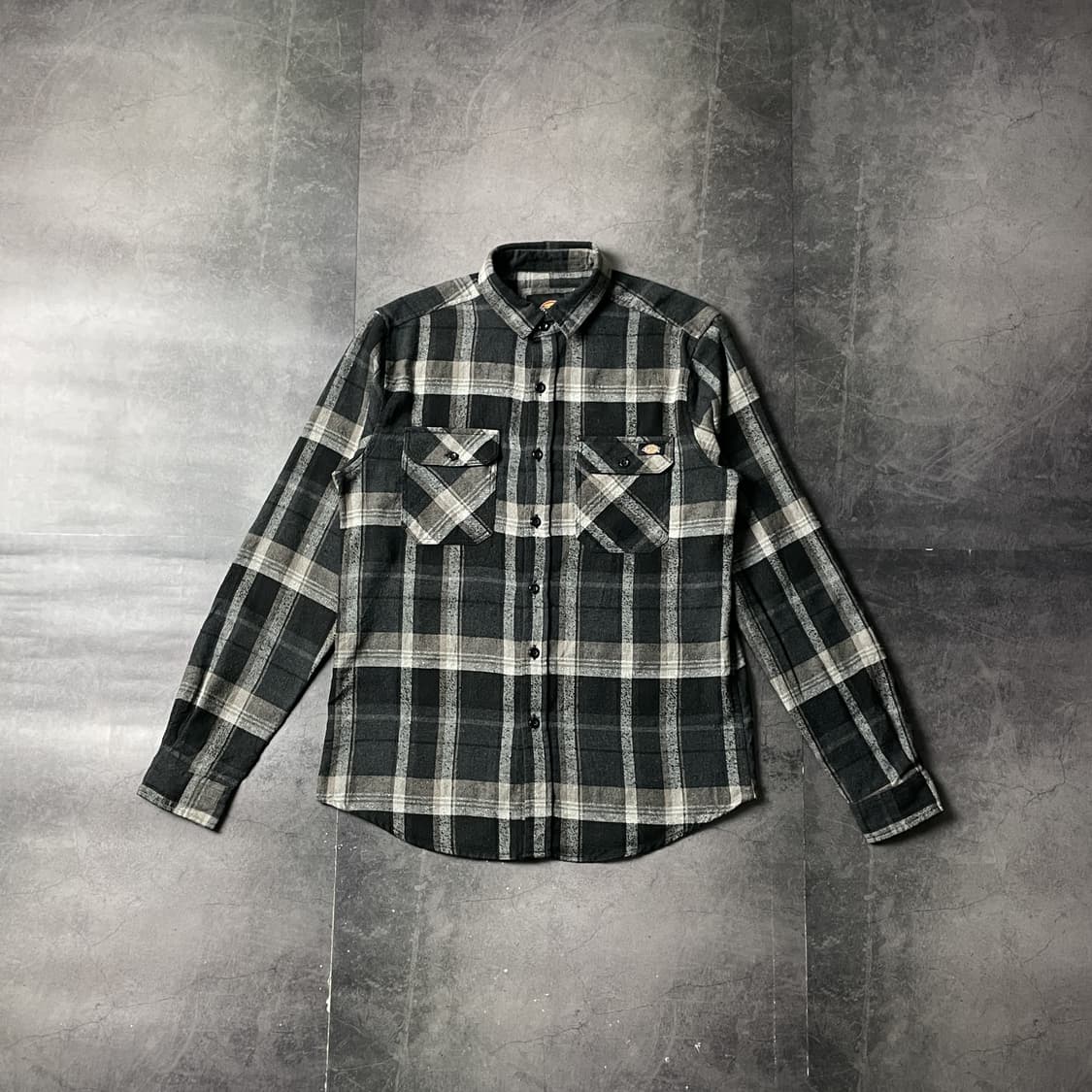 DICKIES 디키즈 빈티지 플랩포켓 코튼 체크 셔츠 A00816 상품이미지1