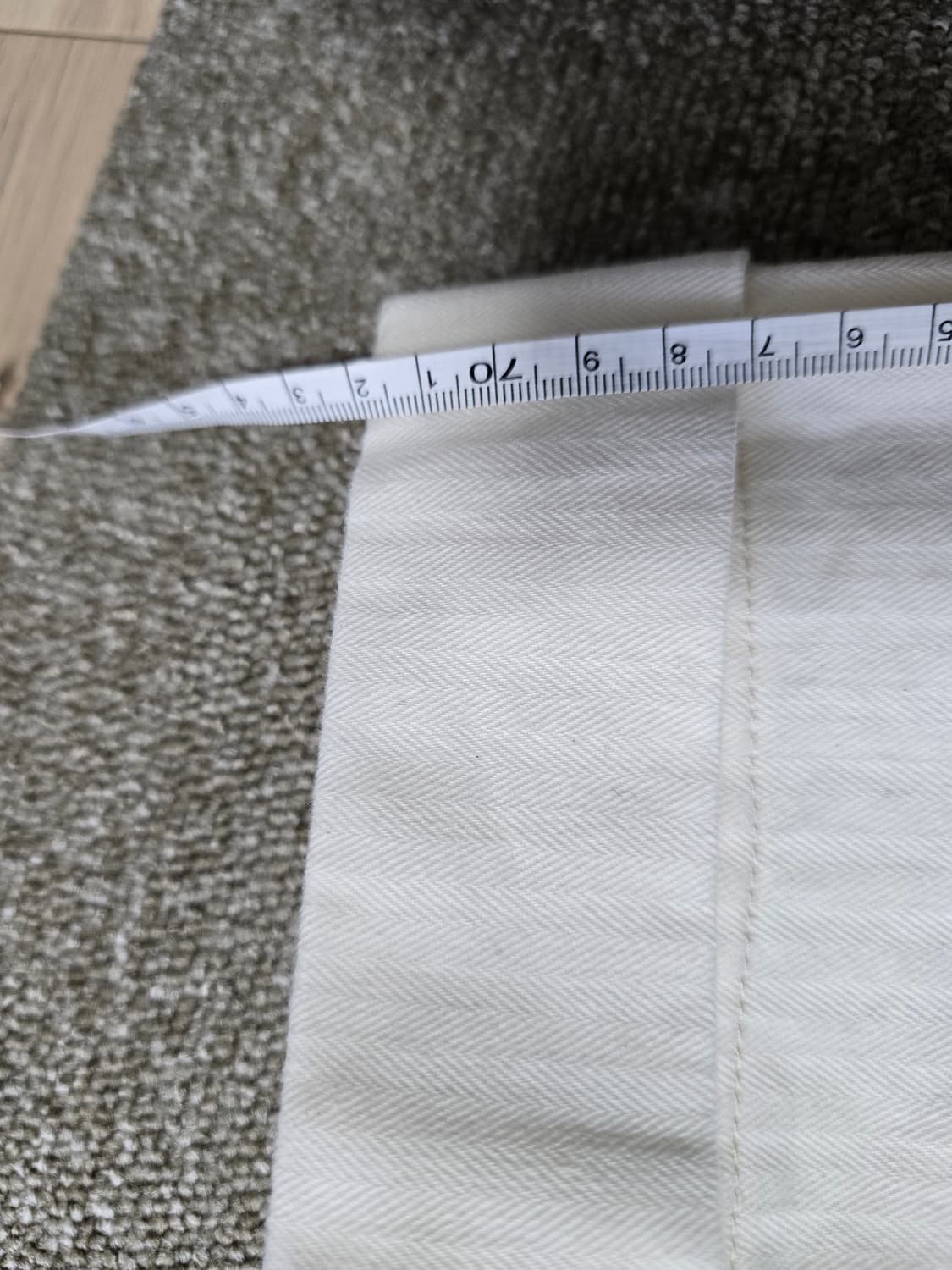 타임원클로딩 엣라코 헤링본 워크팬츠 36 화이트 트라우저 부처프로덕츠  상품이미지10