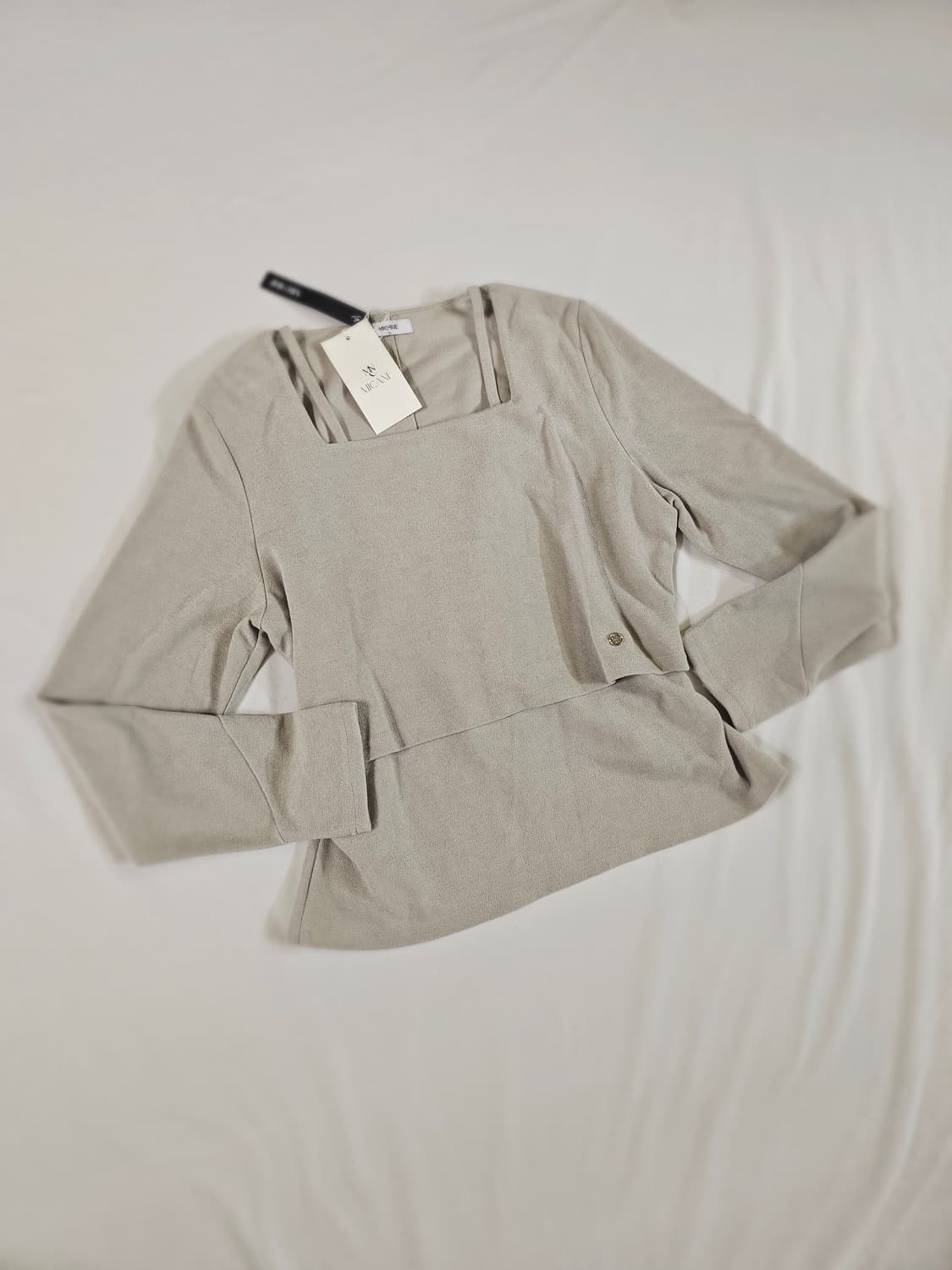 새상품) [3] 미케네 레이디 레이어드 셔링 티 상품이미지4