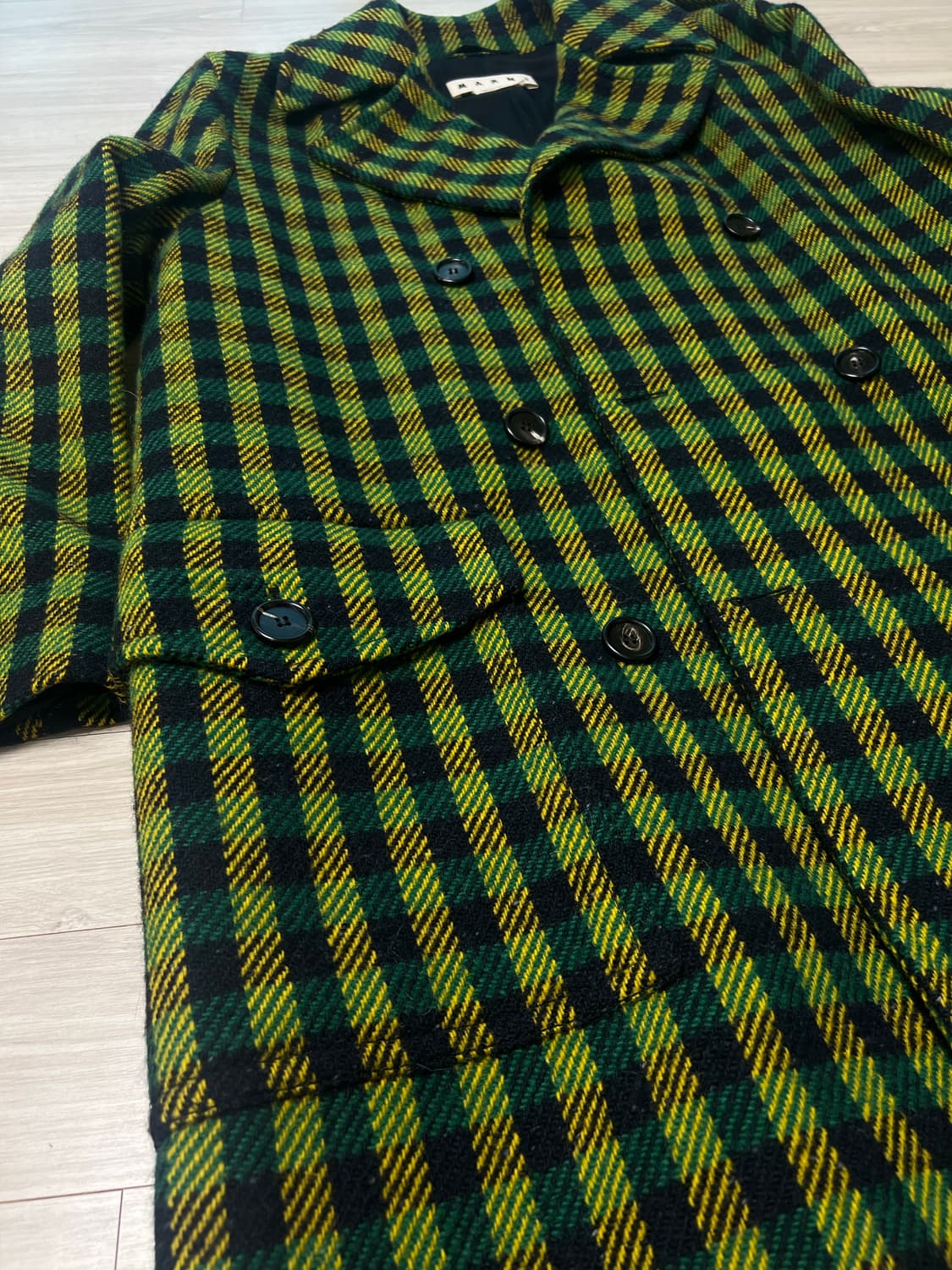 마르니 / 멀티체크 루즈핏 더블 코트 / 48 상품이미지4