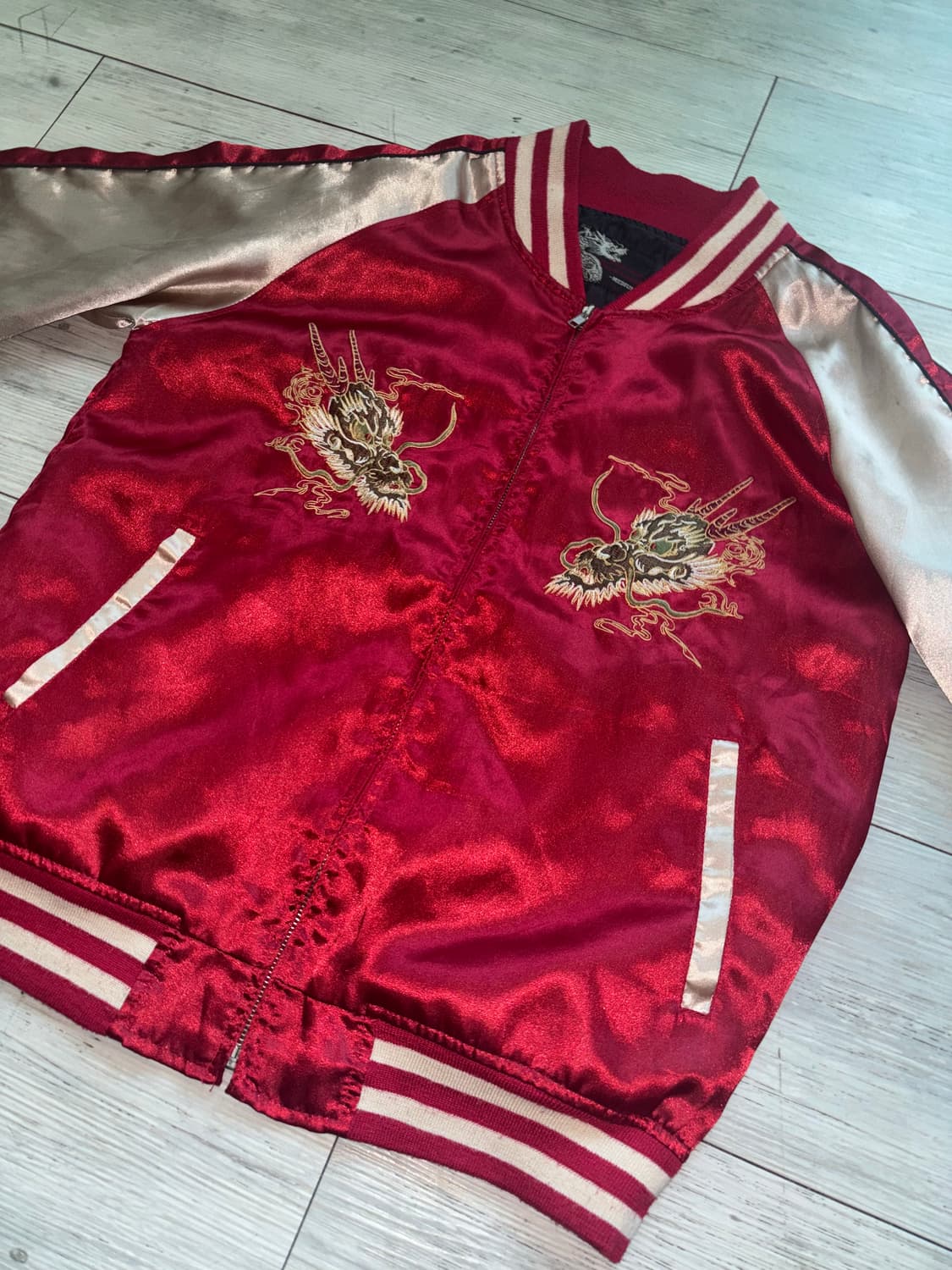 빈티지 vintage 동묘 레드 스카쟌 상품이미지1